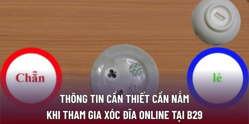 Xóc Đĩa Online Tại B29: Chiến Thuật Giúp Nâng Cao Hiệu Quả 1 Thông tin cần thiết cần nắm khi tham gia xóc đĩa online tại B29